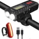 thumbnail image 1 of Bike Lights Set, Runtime 8+ Hours, 5 Lighting Modes, Waterproof Bike Front Head light and Back Tail Rear light Reflectors for All Bike,Mountain, 1 of 5
