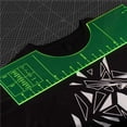 thumbnail image 4 of Camiseta Guía de regla Fluorescente Camiseta Guía de regla Herramienta de medición Camiseta Herramienta de centrado Guía de alineación para Tela de costura y artesanía blanco 18*5 pulgadas Bewildely HA041667-01, 4 of 6