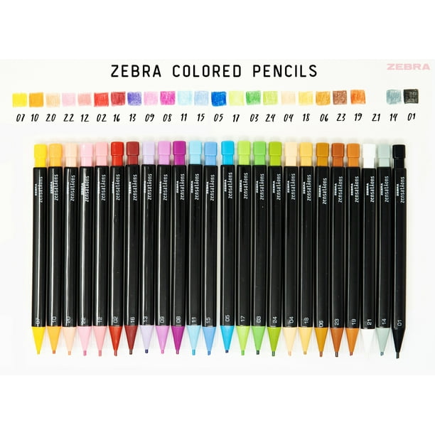 Zebra Crayons de Couleur Zensations 24/pkg