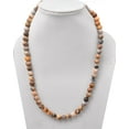 thumbnail image 3 of Sunburst Natural Crazy Lace Agate Gemstone 8 MM Round Smooth Beads Necklace Adjustable Mala Jewelry, 3 of 4