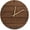 Walnut, variant on CONSDAN Vintage Oak Solid Wood Wall Clock, 12",  Walnut Color Round