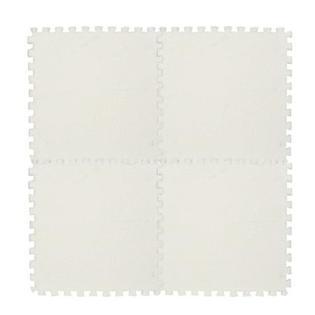 ?LNCDIS?25X25cm Kids Carpet Foam Puzzle Mat EVA Shaggy Velvet Baby Eco Floor 7 colors