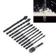 thumbnail image 1 of Broca de Taladro de Mosaico, 11 PCS Anti Cracking Masonería Bit Bit Carbide para Mármol, 1 of 7