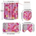 thumbnail image 2 of Fufafayo Waterproof Shower Curtain Set, Bathroom Dry Wet Separation Mat, Modern Bathroom Decor, Non-Slip Floor Mat and Partition for Shower Tub Living Space, 2 of 4