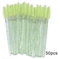 thumbnail image 4 of 100Pcs Disposable Micro Lip Brushes Eyelash Mascara Wands Glitter Cotton SwaMakeup Tools Beauty Applicators Set (Color : Green), 4 of 5