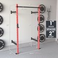thumbnail image 3 of Synergee 2200 Série Support Mural 79 Pouces par 24” pour Squats avec Bonnets en J et Barre de Traction Réglable. Support d'Exercice avec Capacité de 750 Lb. Cage Motorisée., 3 of 6