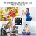 thumbnail image 5 of Behome Smart Body Scale, Bluetooth Digital Weight Scale with 25 Body Metrics, Large Display Bathroom Scale for Body Fat, 400 lb Capacity, 5 of 6