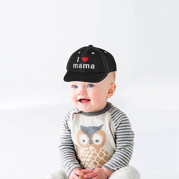Wuxian Children Boys Baseball Caps Cute Animal Cartoon Car Embroidery Print Hat Casual Adjustable Comfortable Vintage Washed Distressed Sun Hat For Toddler Fashionable Dailywear,Black,1-3 Years