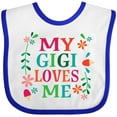 thumbnail image 3 of Inktastic My Gigi Loves Me Girls Apparel Girls Baby Bib, 3 of 4