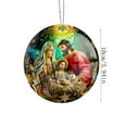 thumbnail image 3 of Dmlowu Christmas Tree Decorations Nativity Scene Ornaments, Xmas Religious Christmas 3D Hanging ​Ornaments, Christian Christmas Nativity Ornaments for Holiday Party Christmas Decorations, 4 inch, 3 of 5