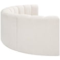 thumbnail image 4 of Bowery Hill Contemporary Cream Boucle Fabric Modular Sectional, 4 of 8