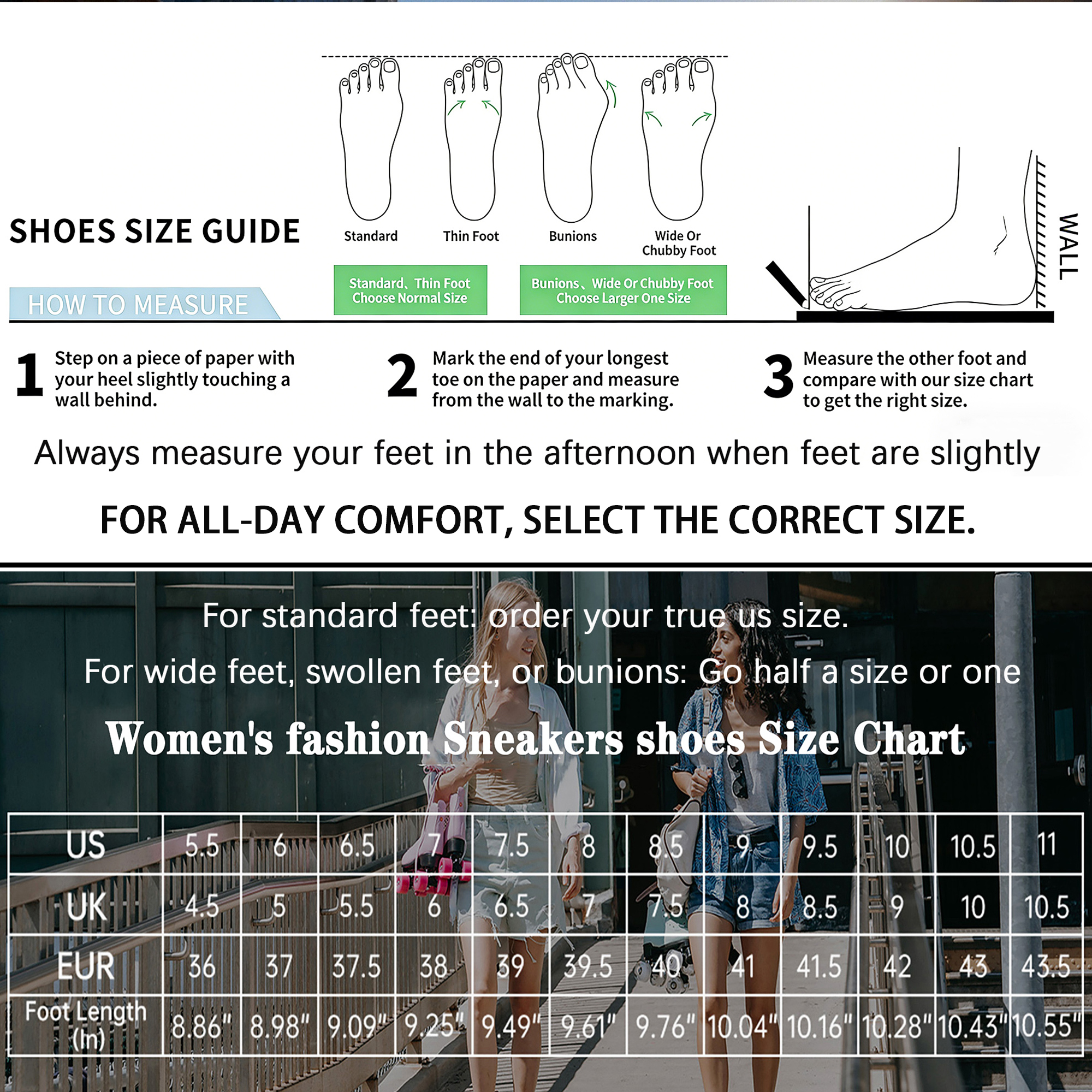 Broyon Women's Dual Air Cushion Walking Sneakers photo 8