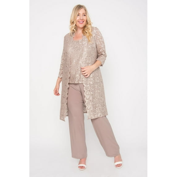 R&M Richards Plus Size Mother of the Bride Pant Suit 1993W