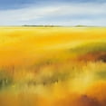 thumbnail image 2 of Paus, Hans 15x15 White Modern Wood Framed Museum Art Print Titled - Yellow field II, 2 of 4