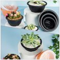 thumbnail image 4 of 6 Pcs Plastic Flower Pot with Hollow Bottom for Succulent Plants Gardening Container, 4 of 8