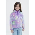 thumbnail image 3 of Care Bears Grumpy Bear Funshine Good Luck Half Zip Drop Shoulder Woobie Sweatshirt Little Kid to Big Kid, 3 of 5