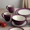 thumbnail image 3 of Noritake Colorwave Burgundy 16-Piece Curve Dinnerware Set, Service for 4, 3 of 7