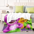 thumbnail image 4 of Barney and Friends-Anti-Pilling Flannel Blanket Soft Lightweight Plush Fuzzy Cozy Luxury Blanket for Home and Kitchen Use – Perfect for Kids and Adults 32''*48''(80cm*120cm), 4 of 6