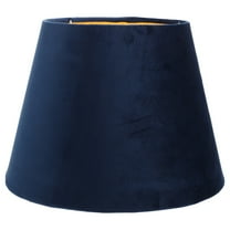 ULTNICE Simple Lampshade Blue Outside Cloth Velvet 1Pack 9.8x9.8x7.1in