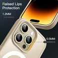 thumbnail image 6 of JETech Magnetic Case for iPhone 14 Pro Max 6.7-Inch Compatible with MagSafe, Translucent Matte Back Slim Shockproof Phone Cover (Light Gold), 6 of 6