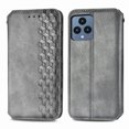 thumbnail image 4 of Wallet Case for T-Mobile REVVL 6 5G, Magnetic Faux PU Leather Kickstand Flip Cover with Card Holder Slots Shockproof TPU Shell Embossed Pattern Folio Case for T-Mobile REVVL 6 5G, Gray, 4 of 6