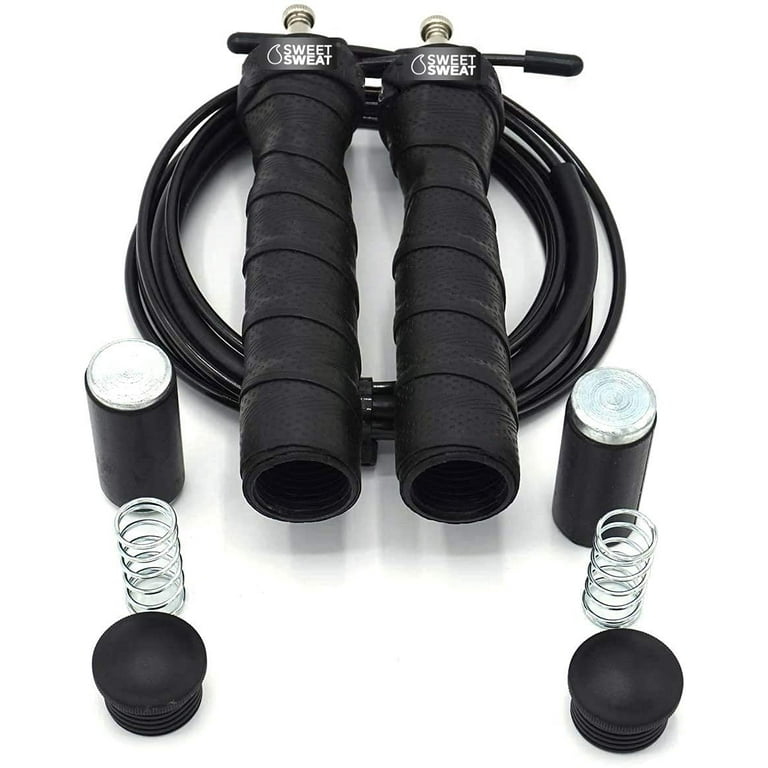 Sports Research Sweet Sweat Pro Jump Rope Black 1 Jump Rope Walmart