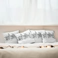 thumbnail image 3 of Ambesonne Modern Throw Pillow Cover 4 Pack, Sketchy NYC Cityscape, 16", Grey White, 3 of 6