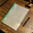 thumbnail image 4 of Solivara Expandable File Organizer With Pull Out Clips Transparent Thickened For Home Office Documents(Green,8.43*11.89in), 4 of 5