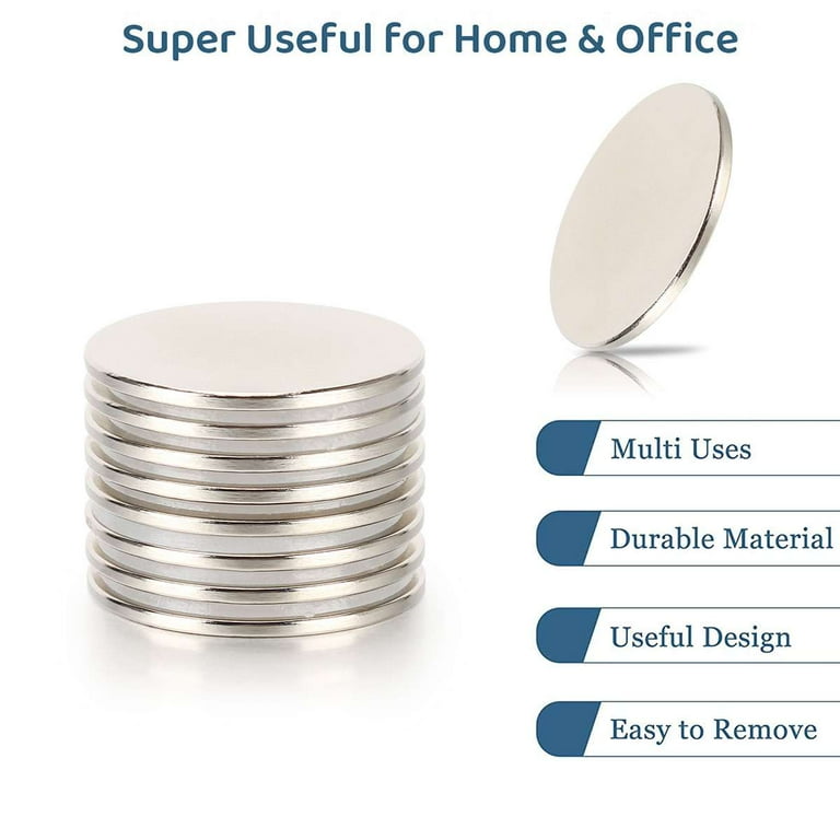 5Pcs Rare Earth Neodymium Magnets - 20mm X 2mm Disc, N50 Strength
