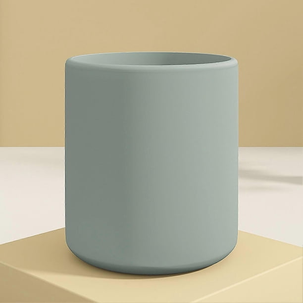 Silicone Children Water Cup Food Grade Silicone Antifall Cup Baby Learning Drinking Cup Green