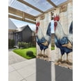 thumbnail image 3 of nqOlkjepod Outdoor Curtains for Patio Waterproof, Blue Vintage Rooster Outdoor Privacy Panels Grommet, Pastoral Elegant Animals Blackout Outside Curtains for Porch/Cabana/Pergola 54"x108", 2 Panels, 3 of 8