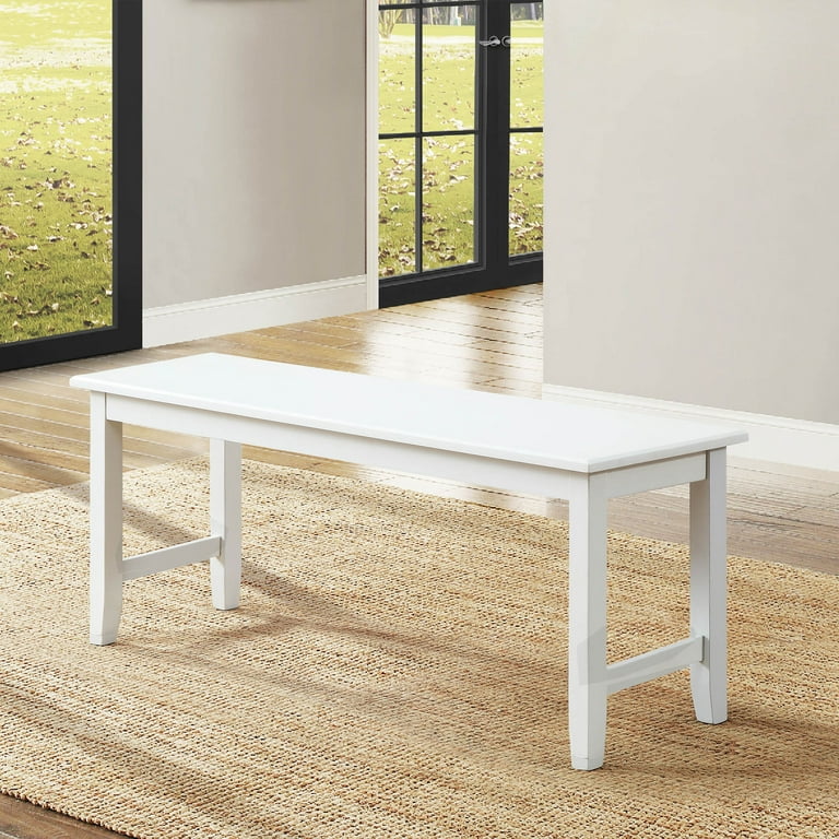 Better Homes Gardens Bankston Dining Bench White Walmart