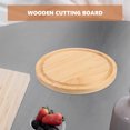 thumbnail image 1 of BESTYASH 1Pack Chopping Board Circular Pine Wood Fruits Cutting For Households, 1 of 7