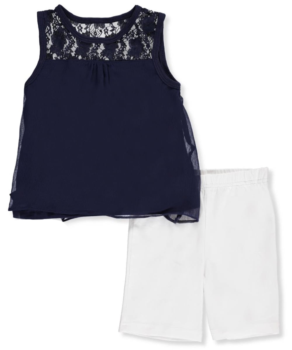 Famous Brand Girls 2-Piece Short Set Outfit