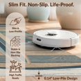 thumbnail image 6 of Design&I 3'x5' Washable Area Rug Low Profile & Durable Daily Traffic Ready Surfboard Print Nautical Stripe Border Vintage Charm Boho Surf Flowing Dynamic for Home Office, Hallway, 6 of 7