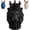 Black, variant on Lion Head Pen Holder with Crown, Unique Animal Desk Organizer, Decorative Pencil Cup for Office Home, Executive Desk Accessory(black)Q