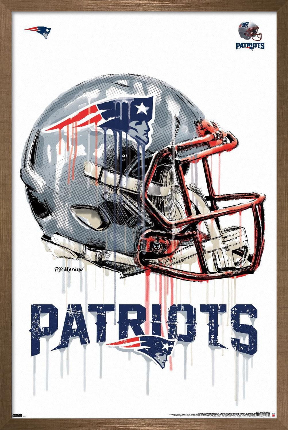 NFL Patriots de la Nouvelle-Angleterre - Casque anti-goutte 20