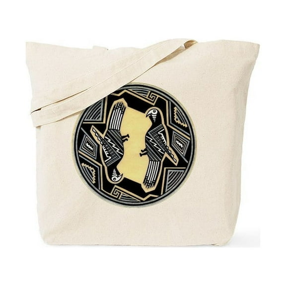 CafePress - MIMBRES PARROTS BOWL DESIGN Tote Bag - Unisex Canvas Tote Bag, Beige, 1-Piece