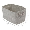 thumbnail image 3 of REGALWOVEN Woven Storage Basket with Handles for Entryway Desk and Home Decor Organization Light Coffee 15*9.8*9.1in, 3 of 5