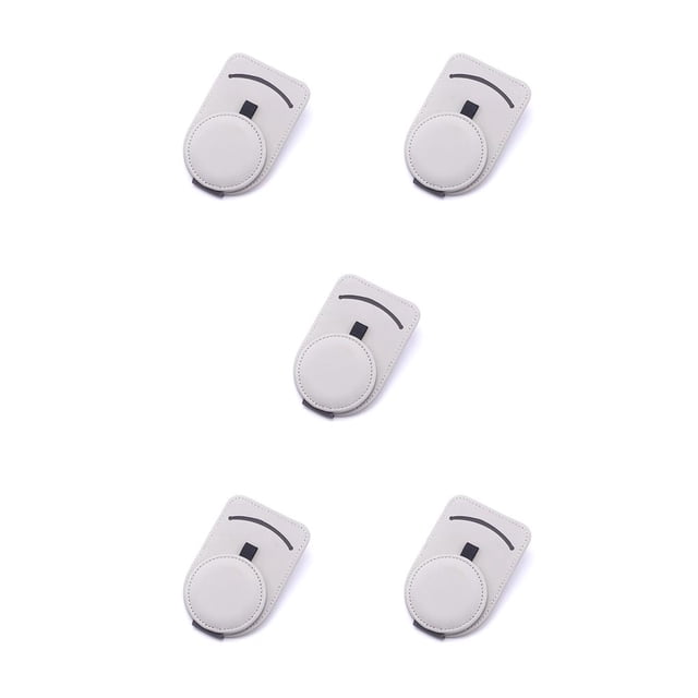 Sidaley Estuche para gafas de coche Sombreador de sol Anteojos Clip Tarjeta Eyeweare Sujetador Titular Universal Automotriz Interior Parte Gris Type2 NO2