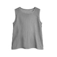 thumbnail image 5 of Eltusu Girls Tank Tops, Cotton Crew Neck Comfort Summer Sleeveless T-Shirts Black Size 7-8 T, 5 of 6