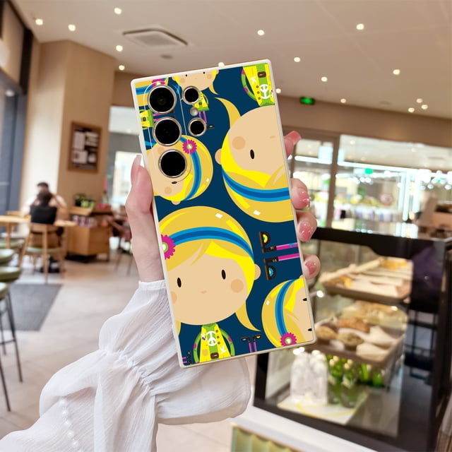 Manténgase a la moda y protegido con esta funda de goma TPU con estampado de dibujos animados para iPhone Series
