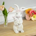 thumbnail image 3 of Northlight Mother and Baby Bunny Outdoor Garden Easter Statue - 9.25", 3 of 8