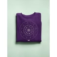 thumbnail image 3 of Zodiac Wheel Emoji - Astrology Horoscope Constellation Women's Sweatshirt, 3 of 4