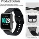 thumbnail image 2 of Juego de 3 pulseras coatibl con Veryfiro ID205L ID205S ID205G ID215G ID216 SW020 SW023 WF021 WF025, banda de reputo de silicona suave para Uwatch3 Ufit GT hombre y mujer, 2 of 5