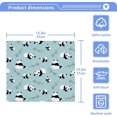 thumbnail image 5 of SKYSONIC Panda Washcloths Set of 4, Highly Absorbent Soft Cotton Fingertip Towels for Bathroom, Kitchen, Gym, Spa, Home Decor 12 x 12 Inch, 5 of 7
