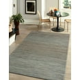 thumbnail image 5 of HomeRoots 533631 9 x 12 ft. Striped Hand Woven Rectangle Area Rug, Blue, 5 of 5