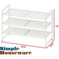 thumbnail image 3 of 3-Tier Stackable Shoes Rack Storage Shelf, Bronze, 3 of 6
