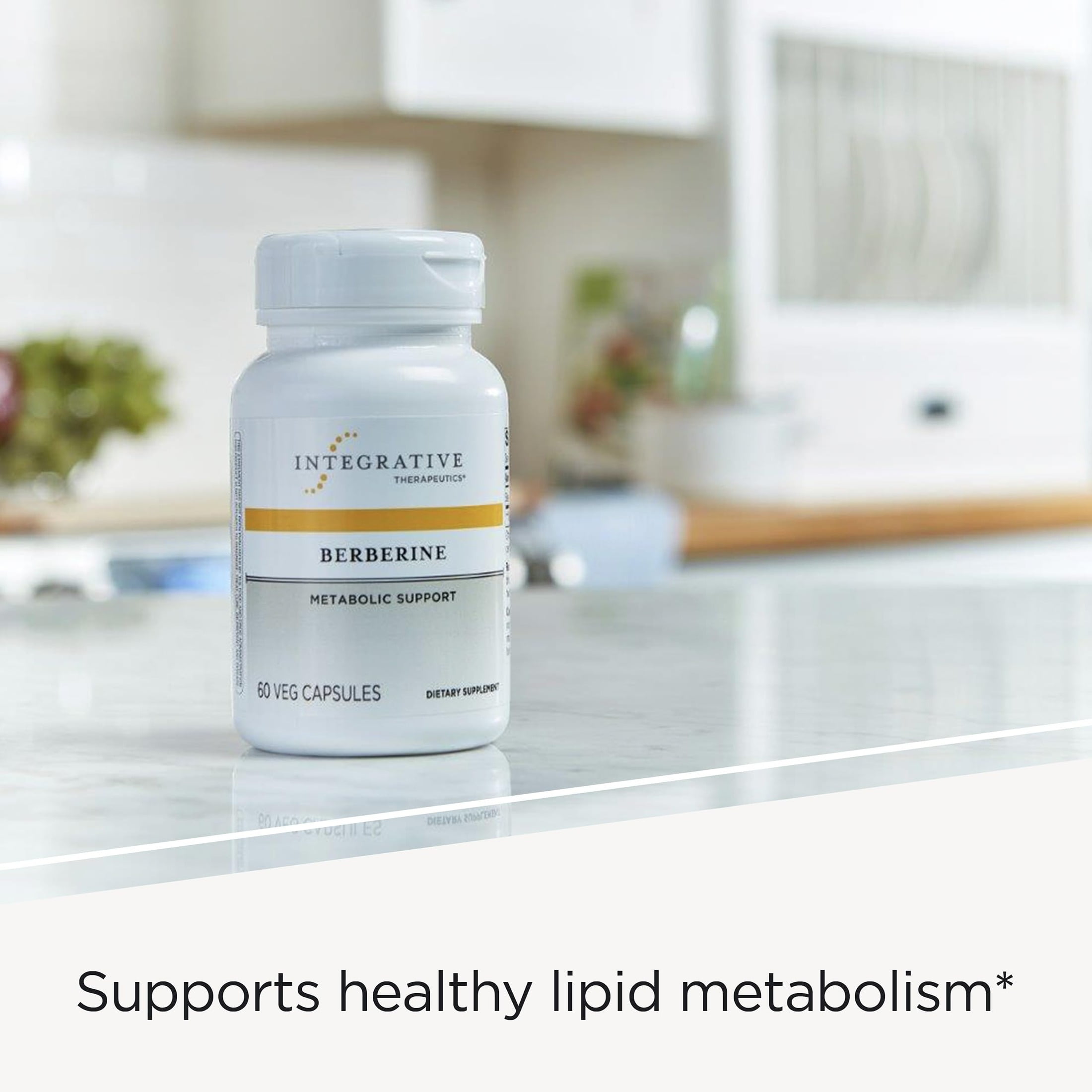 Integrative Therapeutics Berberine - Supplement for Cellular Energy Metabolism & Metabolic Support* - Dairy-Free & Gluten-Free - 120 Capsules (120 Servings)