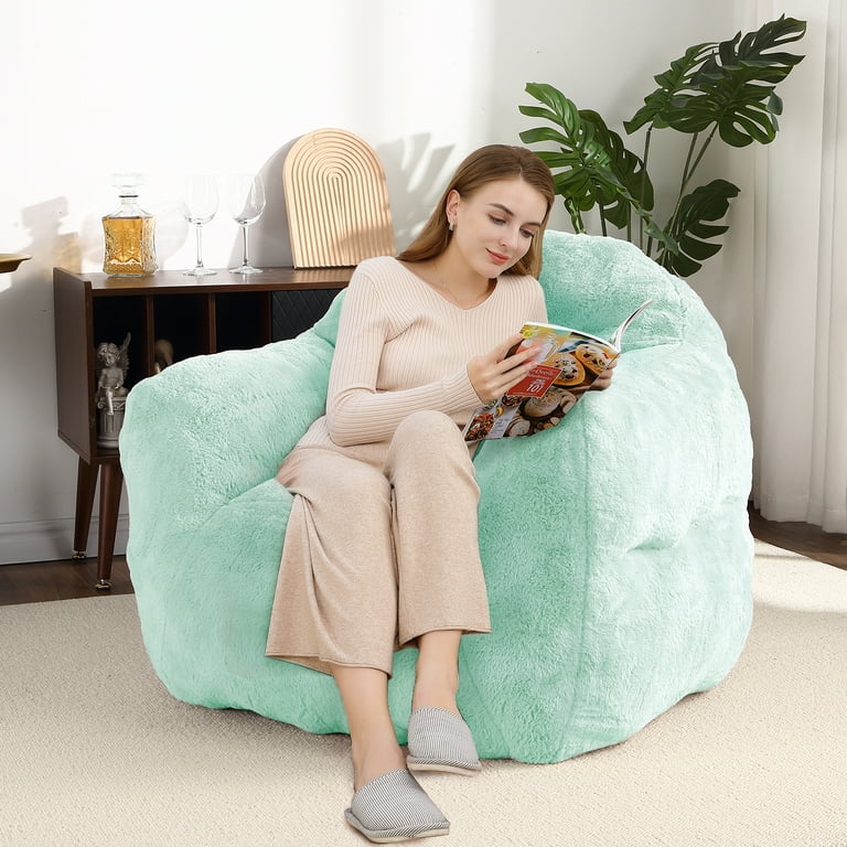Extra Large Bean Bag Chair 39 Inch,Pre-Filled Plush Beanbag Sofa